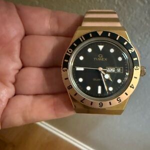 Timex Gold and Black Dial Women’s Watch